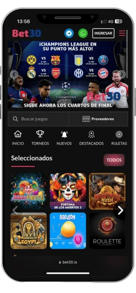 Bet30 Casino Download Mobiele App